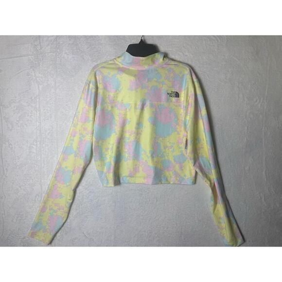 NWT The North Face Pastel Long Sleeve Cropped Quarter Zip Pullover Size XL - Picture 2 of 5